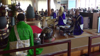 旧納骨堂解体前の慰霊祭